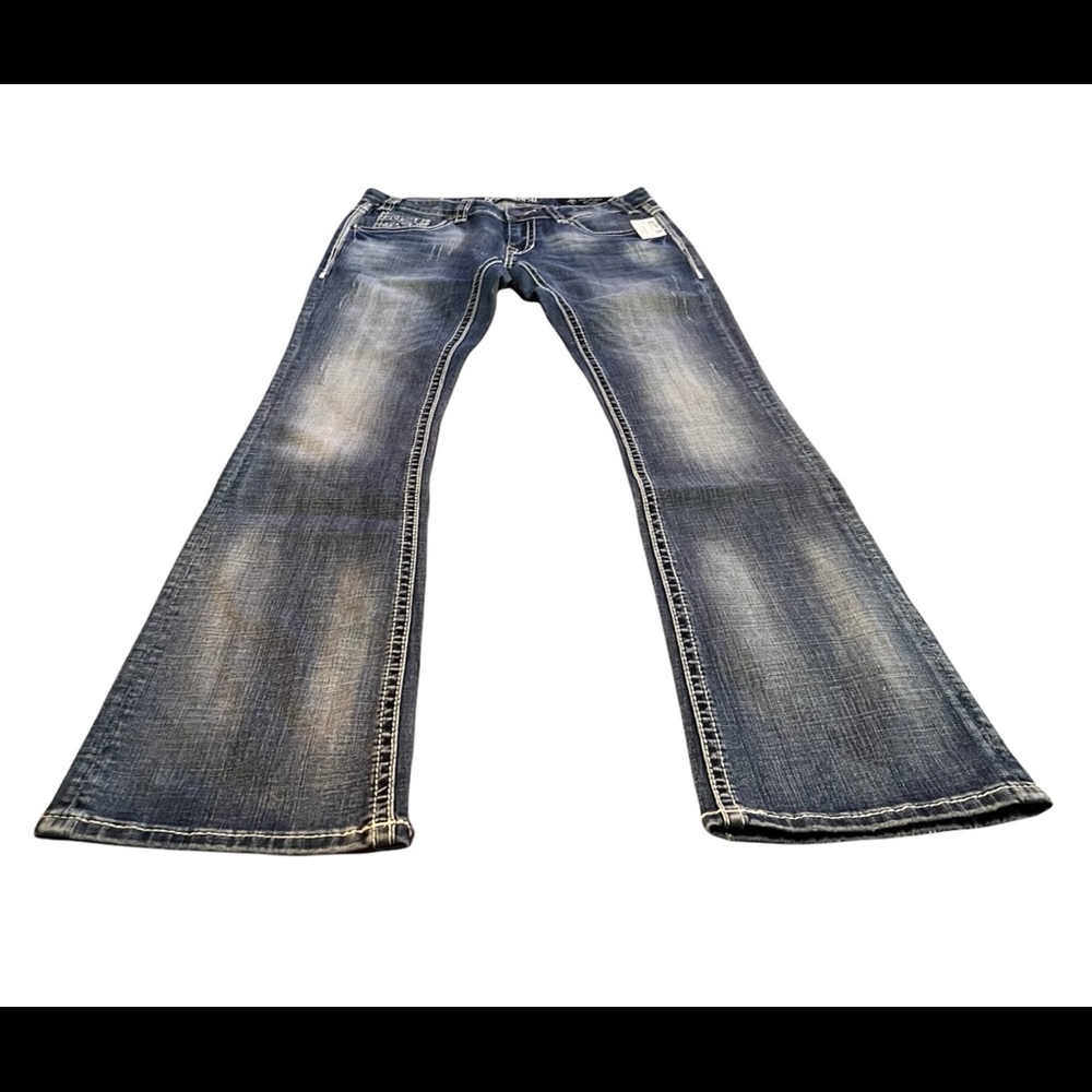 *SOLD* Rock & Roll Cowgirl Rival Low Rise Bootcut Jeans - Picture 3 of 9